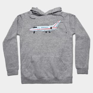 Private jet cartoon illustration Hoodie